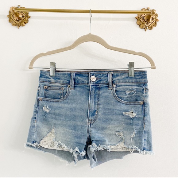 American Eagle Outfitters Pants - American Eagle Hi-Rise Shortie Crochet Pocket